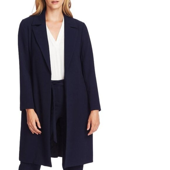 Vince Camuto Notch Collar Parisian Crepe Jacket - Picture 1 of 7